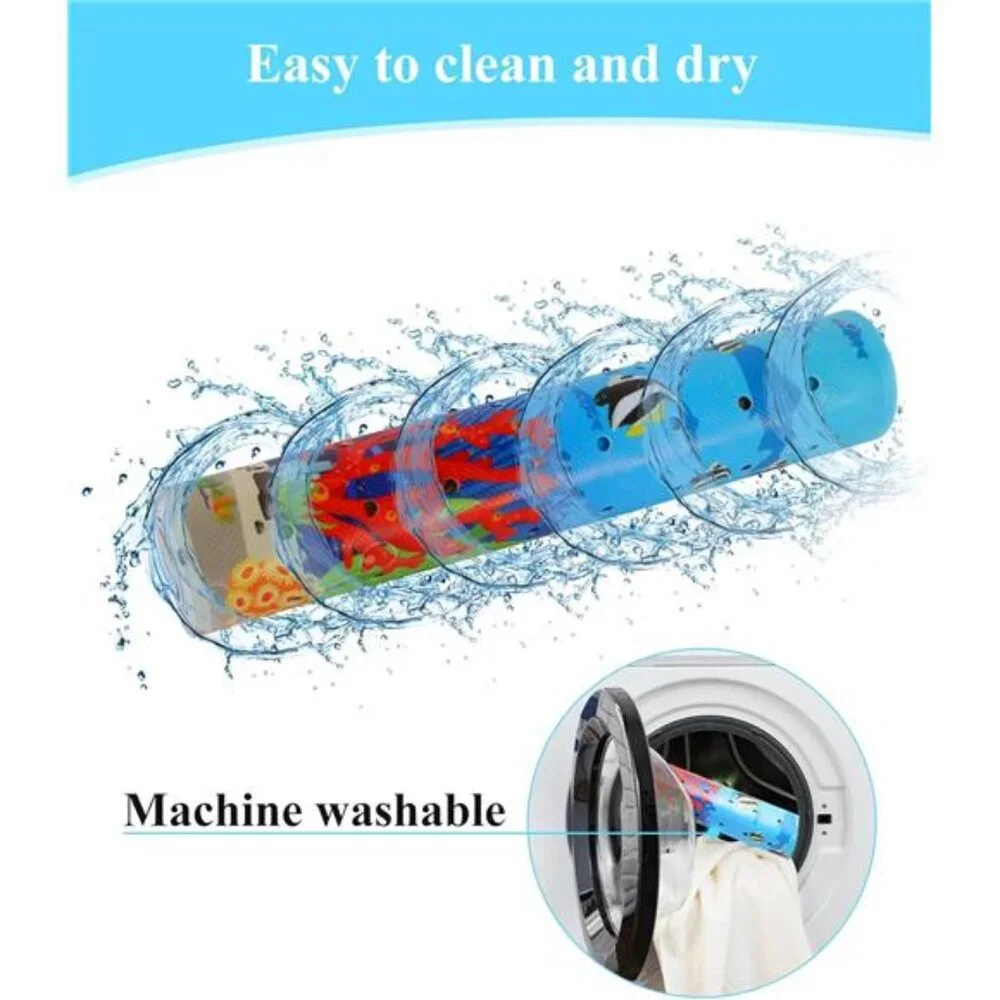 Kids Bath Mat Non Slip Toddler Shower Mat Cartoon Baby Bathtub Suction Cups